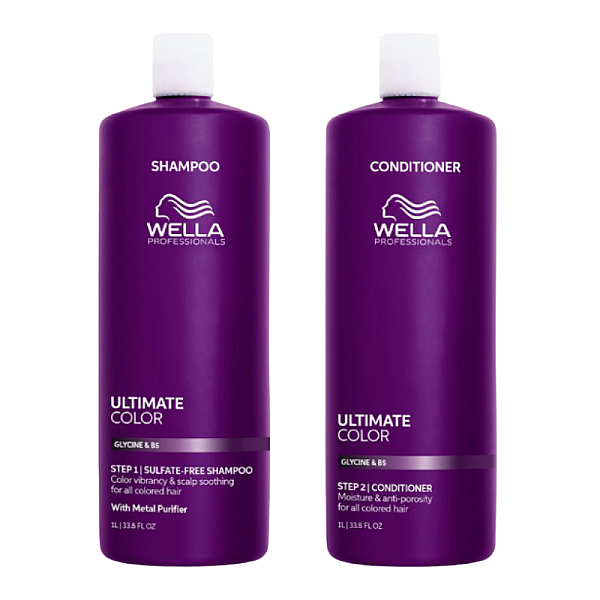 Pachet hidratare pentru par vopsit Ultimate Color - Sampon 1000ml, Balsam 1000ml