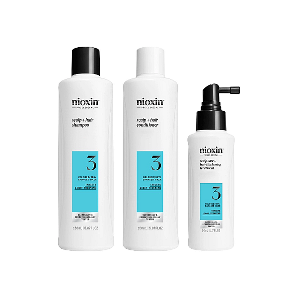 Set travel kit anti-cadere sys3 - sampon 150 ml, balsam 150 ml, tratament 50 ml