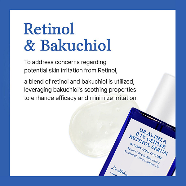 Ser de fata cu retinol si bakuchiol 0.1% Gentle Retinol Serum