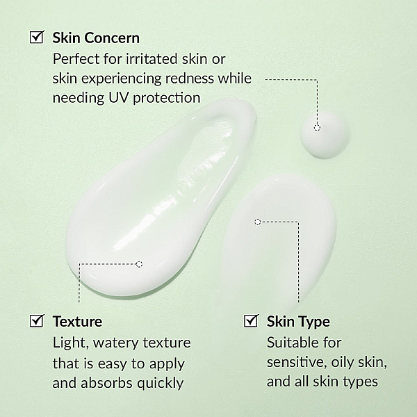 Crema cu protectie solara cu ceai verde si Centella Asiatica Green Tea Fresh Sunscreen