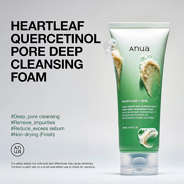 Spuma de curatare Heartleaf Quercetinol Pore Deep Foam Cleanser