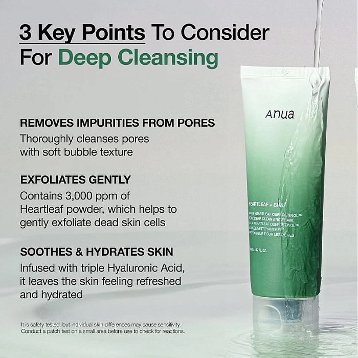 Spuma de curatare Heartleaf Quercetinol Pore Deep Foam Cleanser