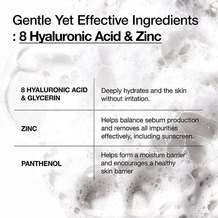 Spuma de curatare hidratanta 8 Hyaluronic Acid Gentle Foaming Cleanser