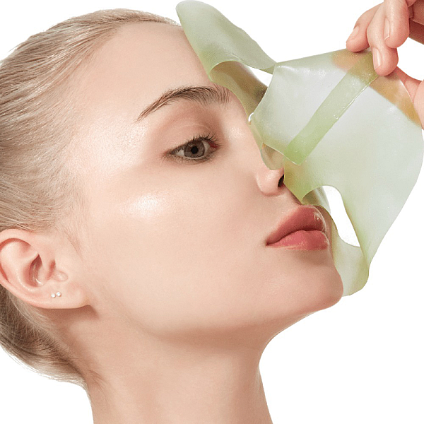 Masca hidrogel calmanta cu acid hialuronic si colagen Heartleaf 70 Soothing Collagen