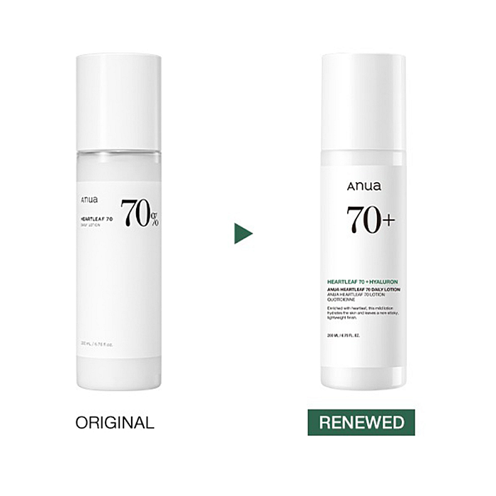 Lotiune de fata hidratanta si calmanta cu acid hialuronic Heartleaf 70% Daily Releaf Lotion