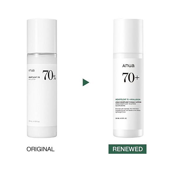 Lotiune de fata hidratanta si calmanta cu acid hialuronic Heartleaf 70% Daily Releaf Lotion