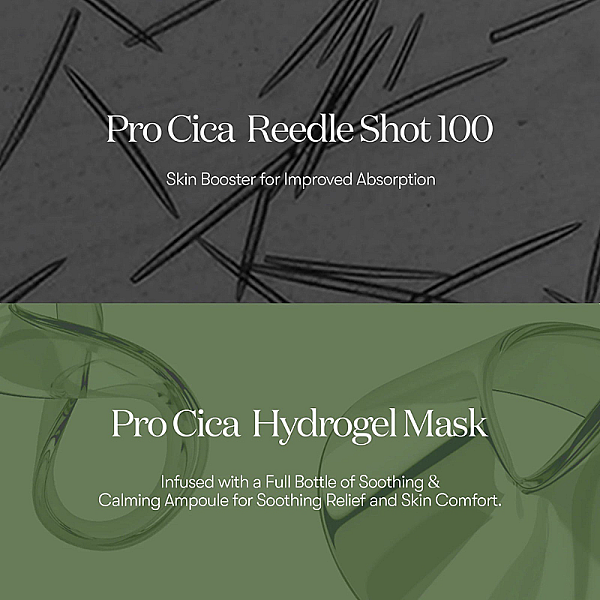 Masca hidrogel calmanta cu Centella Asiatica si acid hialuronic Pro Cica Reedle Shot 100 2 Step