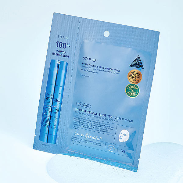 Masca intens hidratanta cu Centella Asiatica si acid hialuronic Hydrop Reedle Shot 100hL 2 Step