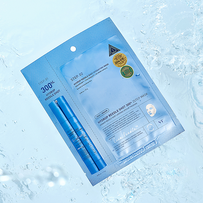 Masca intens hidratanta cu Centella Asiatica si acid hialuronic Hydrop Reedle Shot 300hL 2 Step