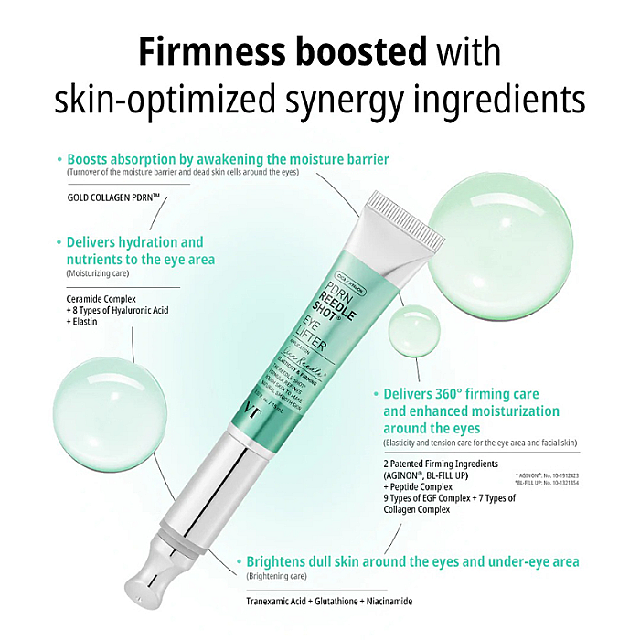 Crema contur ochi cu acid hialuronic si ceramide PDRN Reedle Shot Eye Lifter