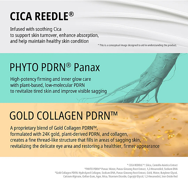 Crema contur ochi cu acid hialuronic si ceramide PDRN Reedle Shot Eye Lifter