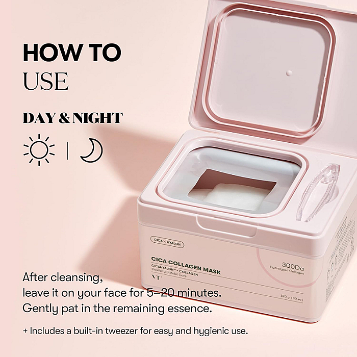 Set 30 de masti hidratante cu colagen si Centella Asiatica Cica Collagen
