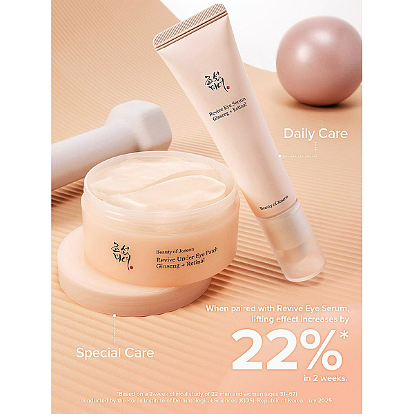 Plasturi hidrogel pentru ochi cu ginseng + retinal Revive Under Eye Patch