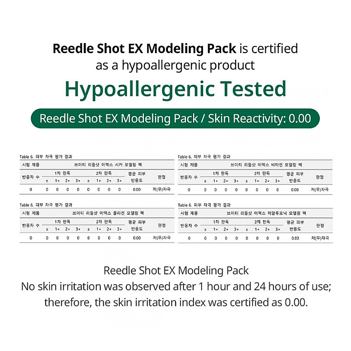 Masca modelatoare hidratanta cu aloe vera si acid hialuronic Reedle Shot Ex Hyaluronic Modeling Pack