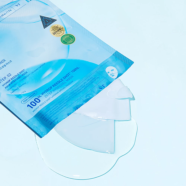 Masca hidrogel intens hidratanta cu Centella Asiatica si acid hialuronic Hydrop Reedle Shot 100hL 2 Step