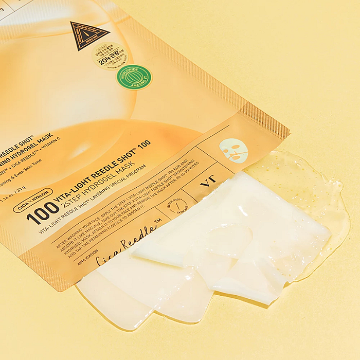 Masca hidrogel iluminatoare cu vitamina C si niacinamide Vita-Light Reedle Shot 100 2 Step