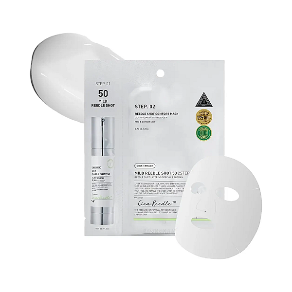 Masca hidratanta cu Centella Asiatica si acid hialuronic Cica Mild Reedle Shot 50 2 Step