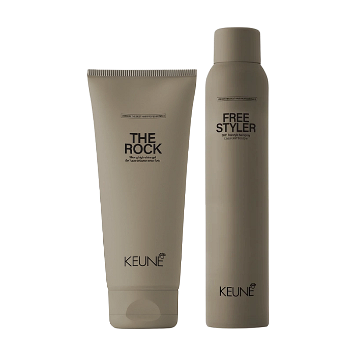 Pachet styling - pasta pentru fixare puternica style the rock 200ml, spray cu fixare lejera style freestyler 300ml