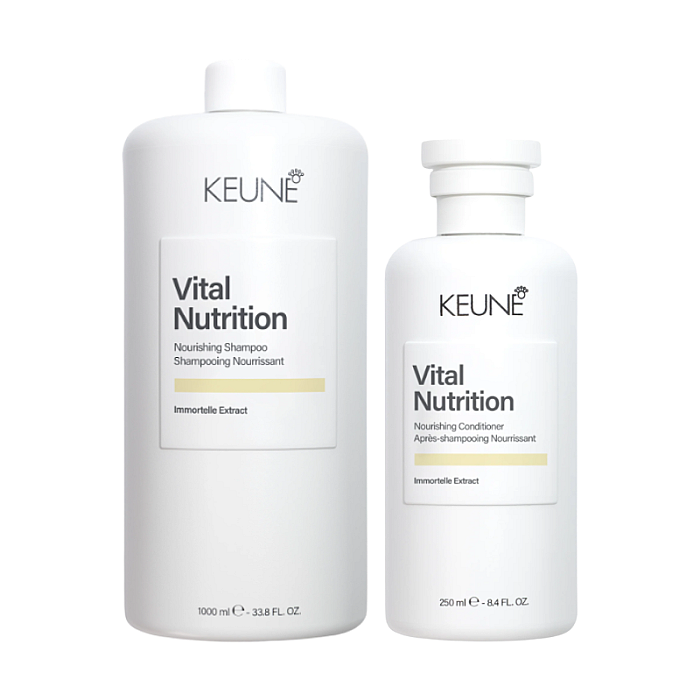 Pachet par uscat care vital nutrition - sampon 1000ml, balsam 250ml