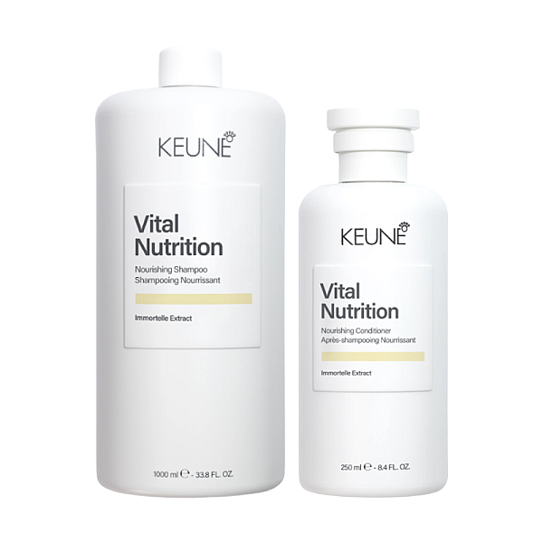 Pachet par uscat care vital nutrition - sampon 1000ml, balsam 250ml