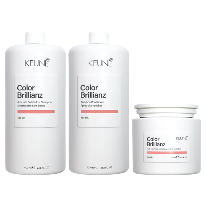 Pachet par vopsit care color brillianz - sampon 1000ml, balsam 1000ml, masca 500ml