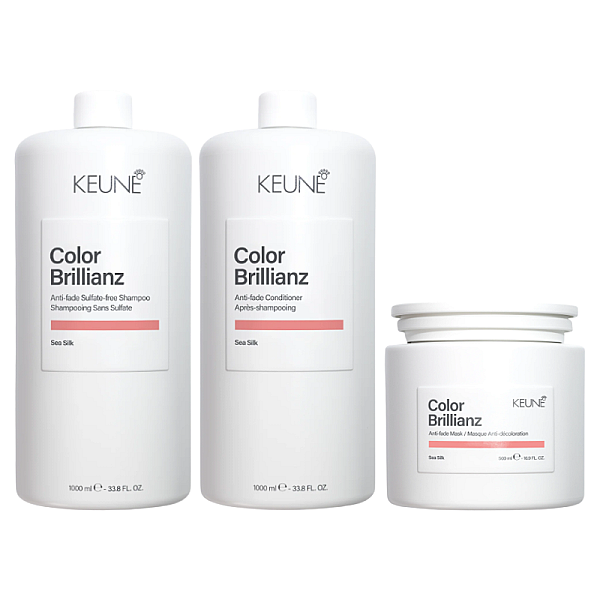 Pachet par vopsit care color brillianz - sampon 1000ml, balsam 1000ml, masca 500ml