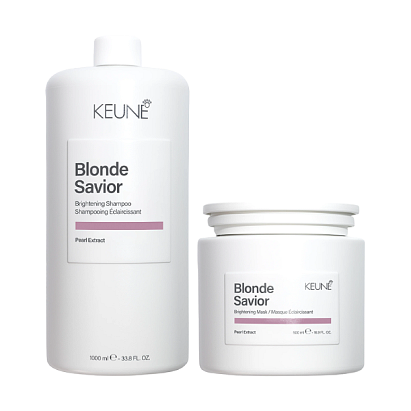 Pachet par blond care blonde savior - sampon 1000ml, masca 500ml