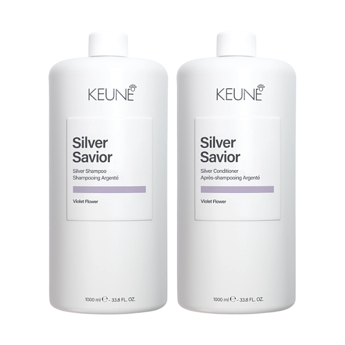 Pachet par blond care silver savior - sampon 1000ml, balsam 1000ml