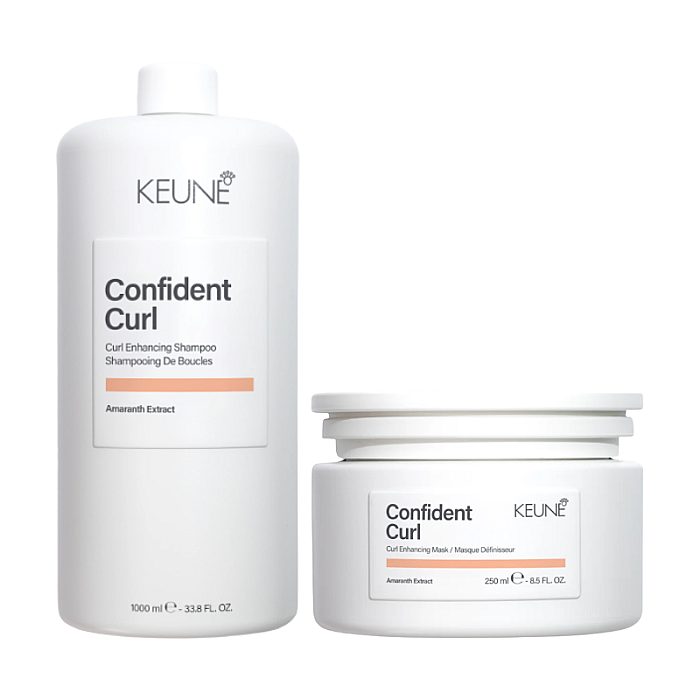 Pachet par cret confident curl care - sampon 1000ml, masca 250ml
