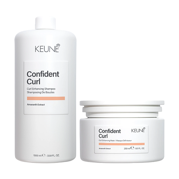 Pachet par cret confident curl care - sampon 1000ml, masca 250ml