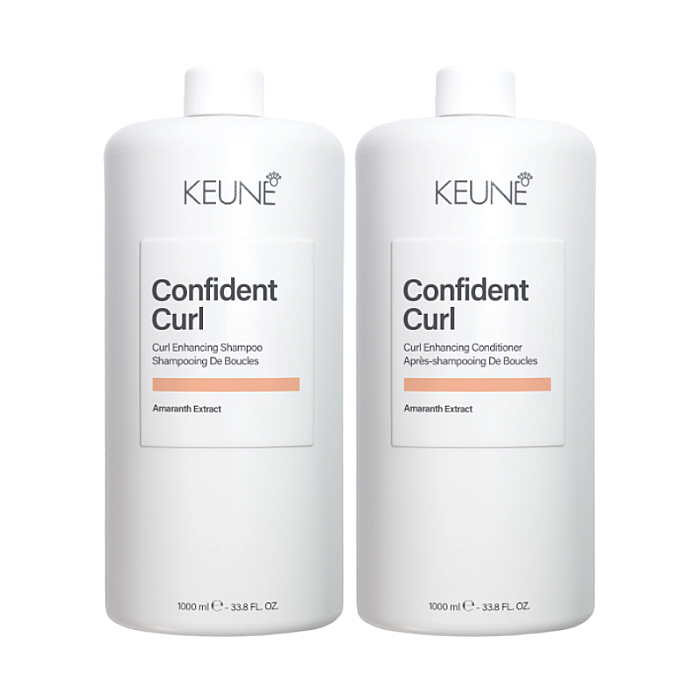 Pachet par cret confident curl care - sampon 1000ml, balsam 1000ml