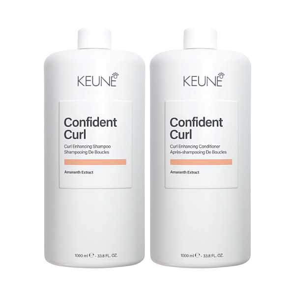 Pachet par cret confident curl care - sampon 1000ml, balsam 1000ml