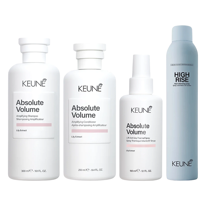 Pachet pentru volum care absolute volume - sampon 300ml, balsam 250ml, spray volum 300ml, spray thermal protect 150ml