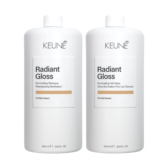 Pachet pentru stralucirea parului Care Radiant Gloss - Sampon 1000ml, Tratament 1000ml