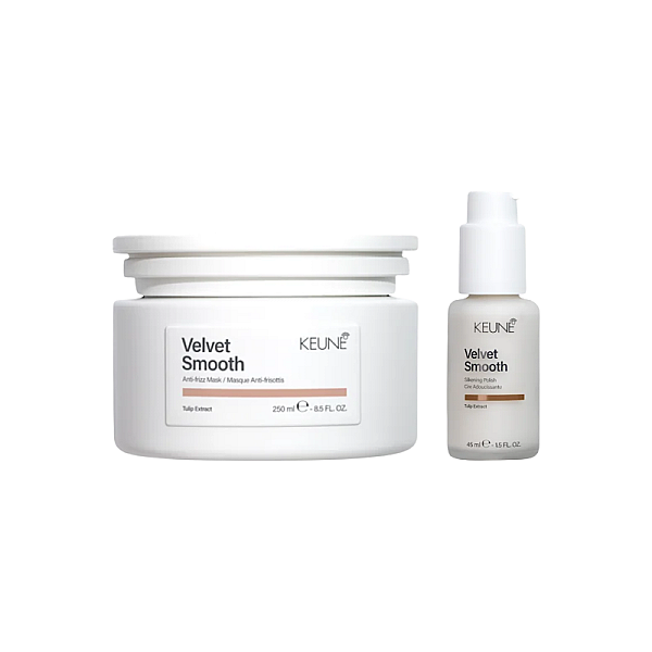 Pachet pentru netezirea parului Care Velvet Smooth - Masca 250ml, Ser 45ml