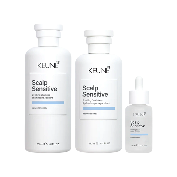 Pachet pentru scalpul sensibil Scalp Sensitive - Sampon 300ml, Balsam 250ml, Ser 50ml
