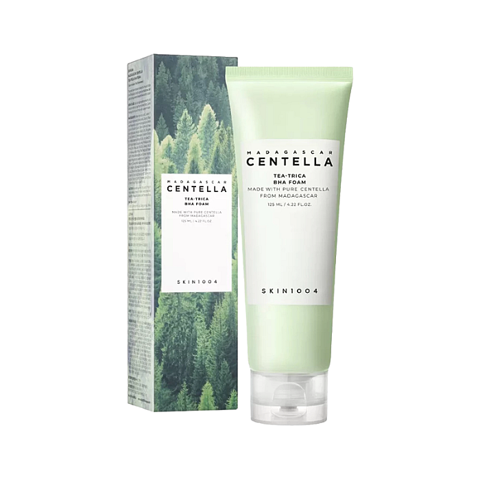 Spuma de curatare pentru ten acneic cu BHA si arbore de ceai Madagascar Centella Tea-Trica BHA Foam
