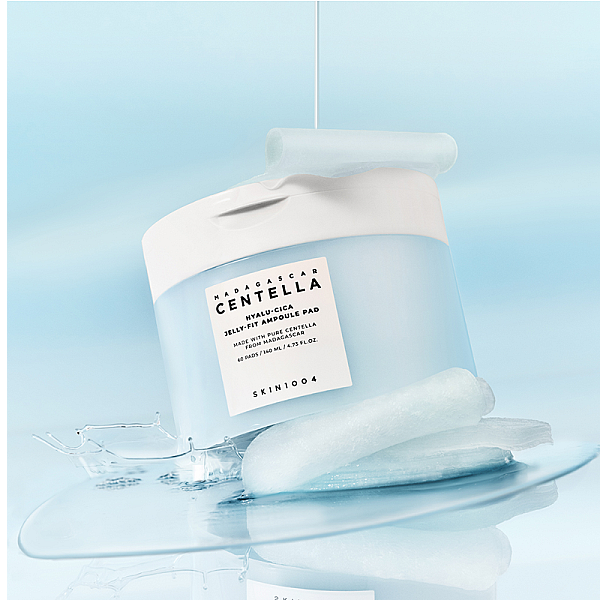 Dischete tonice hidratante cu acid hialuronic Madagascar Centella Hyalu-Cica Jelly-Fit Ampoule Pad