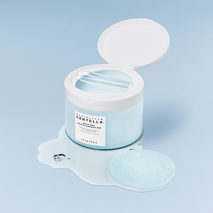 Dischete tonice hidratante cu acid hialuronic Madagascar Centella Hyalu-Cica Jelly-Fit Ampoule Pad