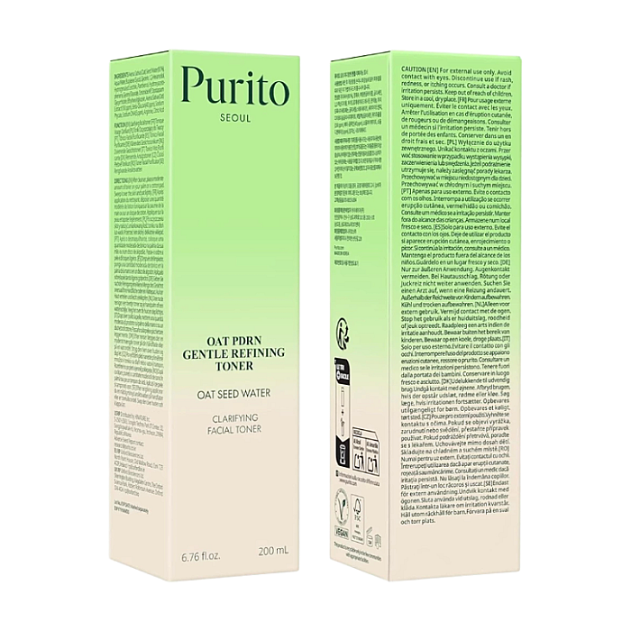 Toner calmant si hidratant cu apa din seminte de ovaz Oat PDRN Gentle Refining Toner