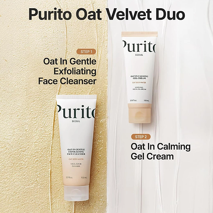 Gel exfoliant cu ovaz pentru ten sensibil Oat In Gentle Exfoliating Cleanser