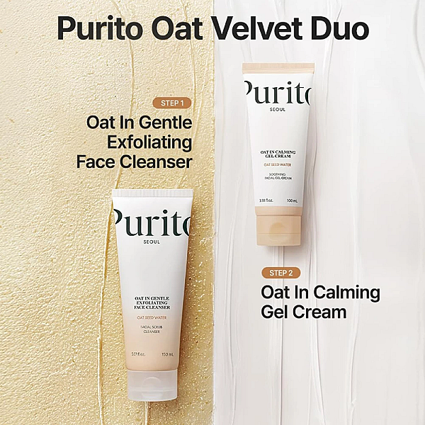 Gel exfoliant cu ovaz pentru ten sensibil Oat In Gentle Exfoliating Cleanser