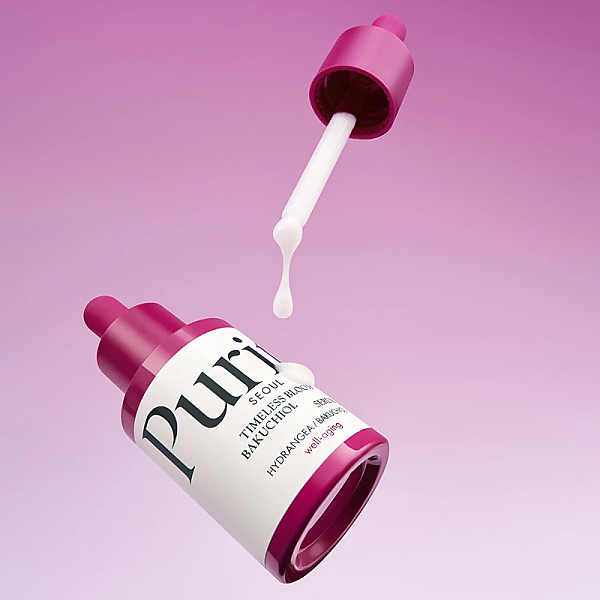 Ser de fata anti-rid cu bakuchiol Timeless Bloom Bakuchiol Serum