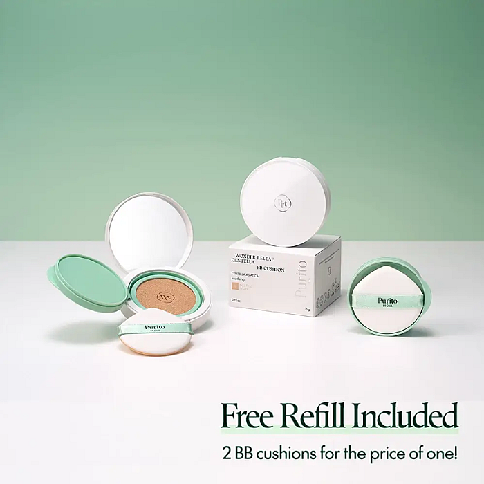 BB Cream Cushion cu Centella Asiatica si acid hialuronic Wonder Releaf Centella