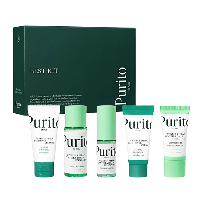 Mini rutina coreeana pentru ingrijirea tenului Best Kit
