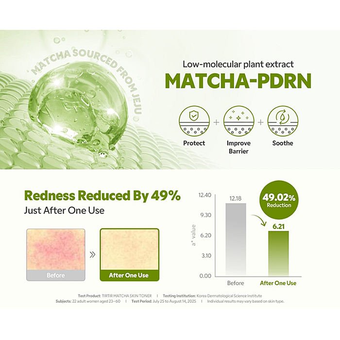 Toner calmant anti-roseata Matcha Skin Toner