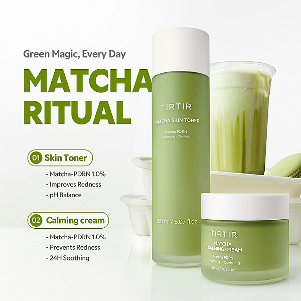 Toner calmant anti-roseata Matcha Skin Toner
