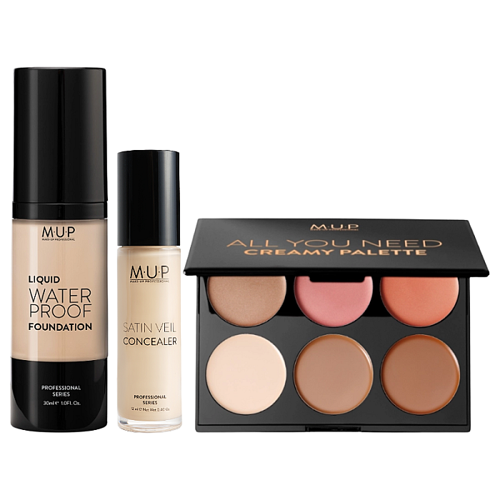 Bundle Fond de ten, Corector, Paleta cremoasa All You Need