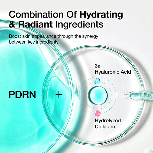 Ser hidratant pentru luminozitate cu PDRN si Acid Hialuronic capsule 100