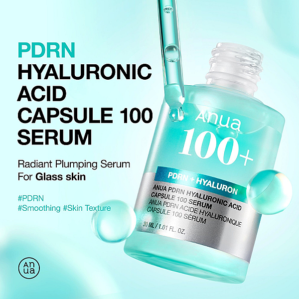 Ser hidratant pentru luminozitate cu PDRN si Acid Hialuronic capsule 100